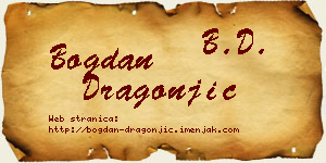 Bogdan Dragonjić vizit kartica
